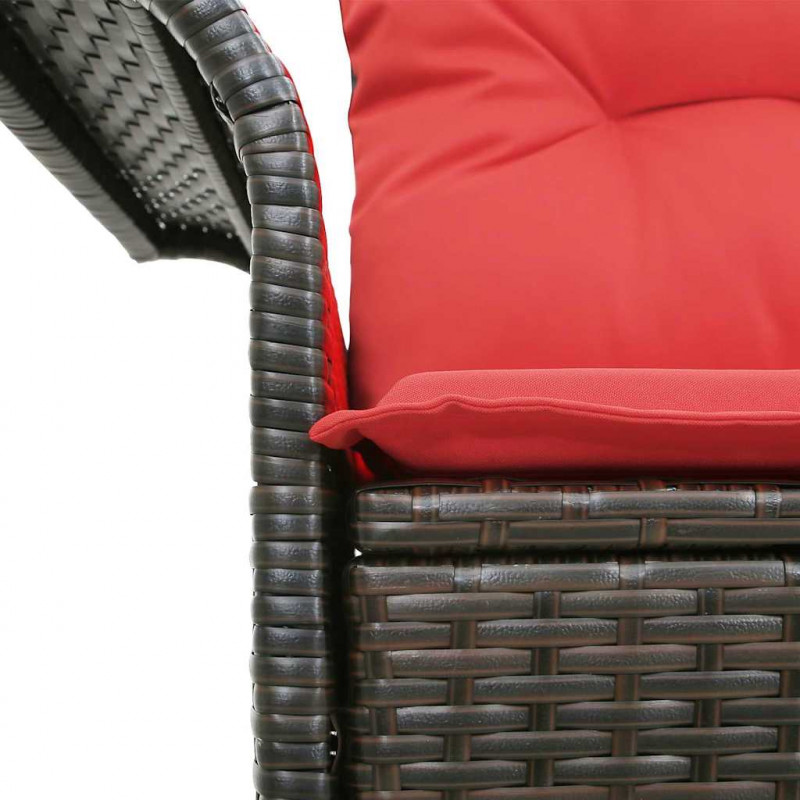 Sofa Ogrodowa z poduszką 141 x 62 x 69 cm polirattan