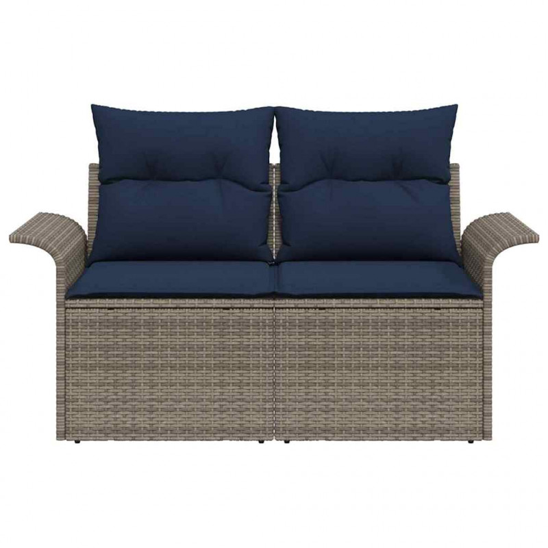 Sofa Ogrodowa z poduszką 141 x 62 x 69 cm polirattan