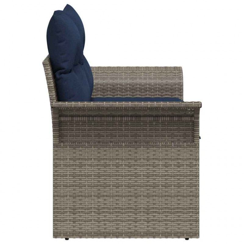 Sofa Ogrodowa z poduszką 141 x 62 x 69 cm polirattan