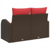 Sofa Ogrodowa Brązowy 124 x 62 x 85cm polirattan
