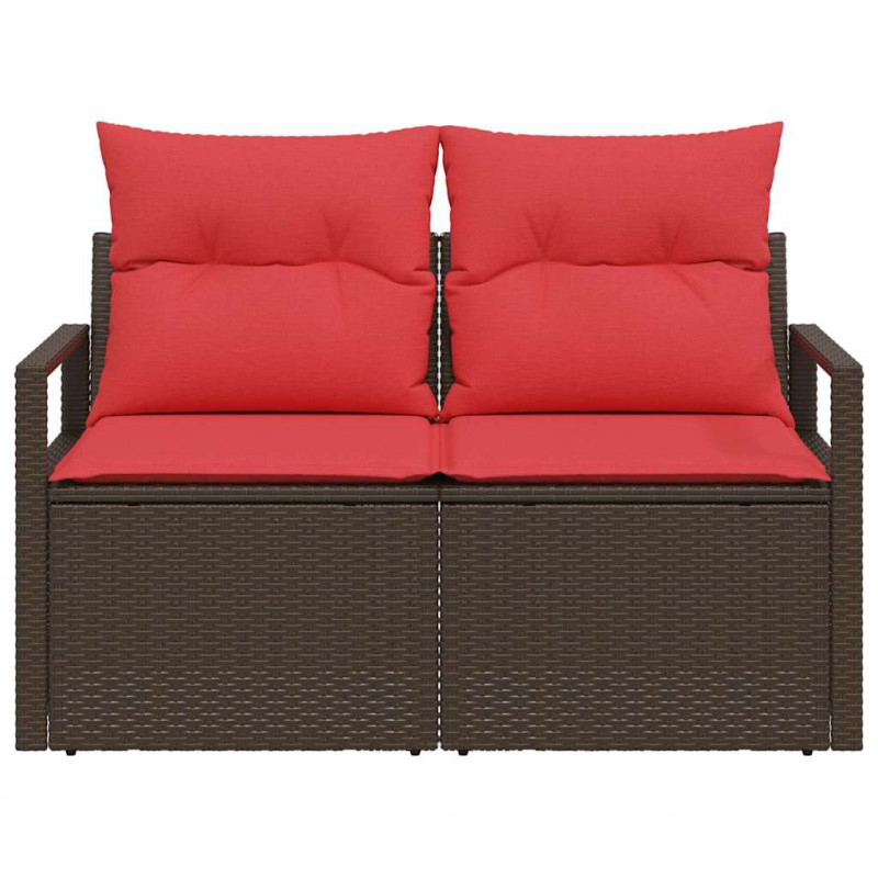 Sofa Ogrodowa z poduszką 120 x 62 x 69 cm polirattan
