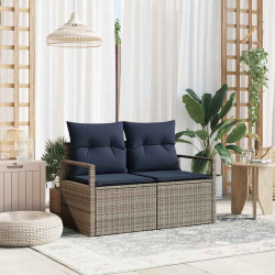 Sofa Ogrodowa z poduszką 120 x 62 x 69 cm polirattan