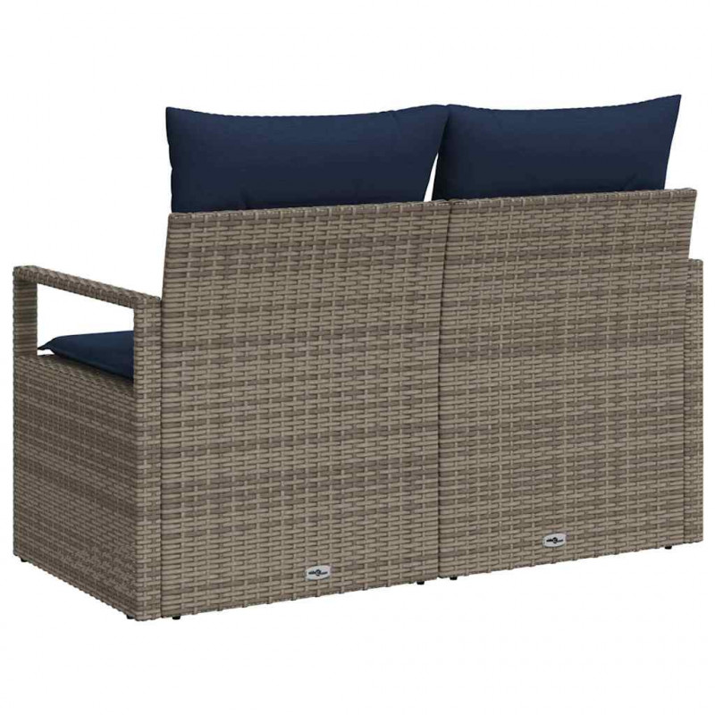 Sofa Ogrodowa z poduszką 120 x 62 x 69 cm polirattan
