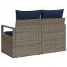 Sofa Ogrodowa z poduszką 120 x 62 x 69 cm polirattan