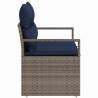 Sofa Ogrodowa z poduszką 120 x 62 x 69 cm polirattan