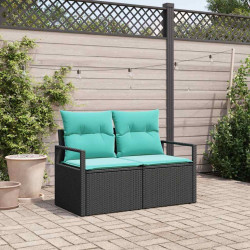 Sofa Ogrodowa z poduszką 120 x 62 x 69 cm polirattan