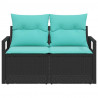 Sofa Ogrodowa z poduszką 120 x 62 x 69 cm polirattan