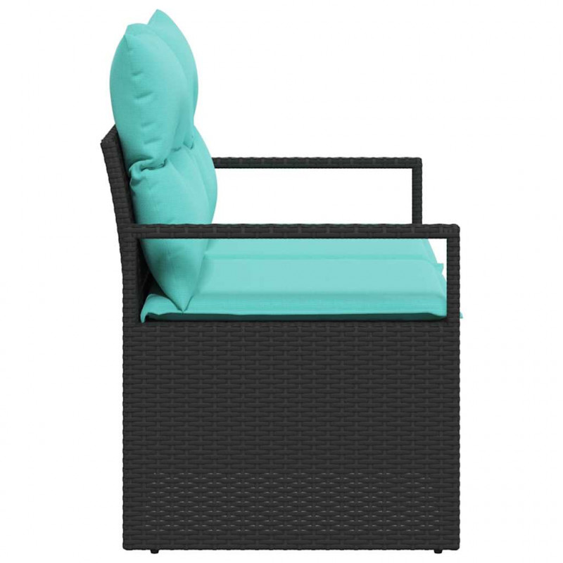 Sofa Ogrodowa z poduszką 120 x 62 x 69 cm polirattan