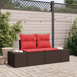 Sofa Ogrodowa z poduszką 184 x 62 x 69 cm polirattan