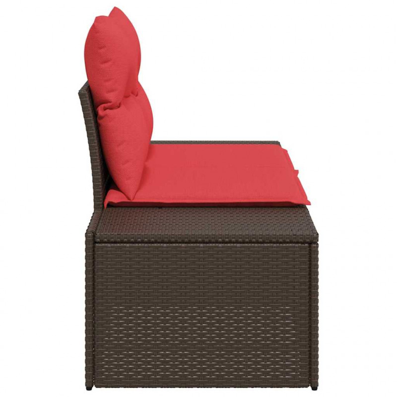 Sofa Ogrodowa z poduszką 184 x 62 x 69 cm polirattan