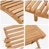 Leżak 2 pcs Brązowy 198 x 55 x 58,5 cm Lite drewno teakowe