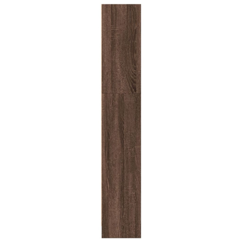 Regał, brązowy dąb, 40x24x143 cm, materiał drewnopochodny