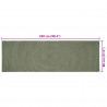 Dywany pokojowe Oliwkowy zielony 80 x 250 cm Juta