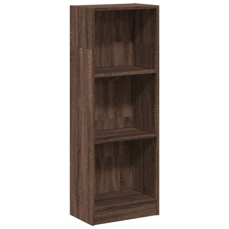 Regał, brązowy dąb, 40x24x109 cm, materiał drewnopochodny