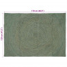 Dywany pokojowe Oliwkowy zielony 120 x 170 cm Juta