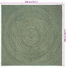 Dywany pokojowe Oliwkowy zielony 200 x 200 cm Juta
