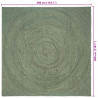 Dywany pokojowe Oliwkowy zielony 300 x 300 cm Juta