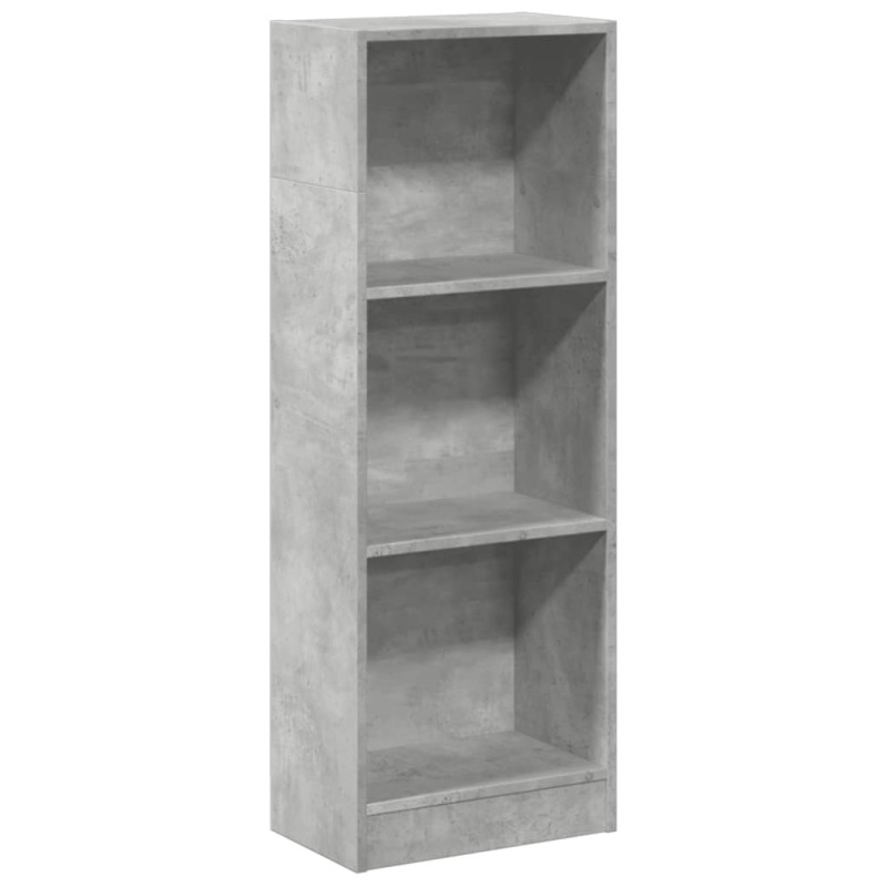 Regał, szarość betonu, 40x24x109 cm, materiał drewnopochodny