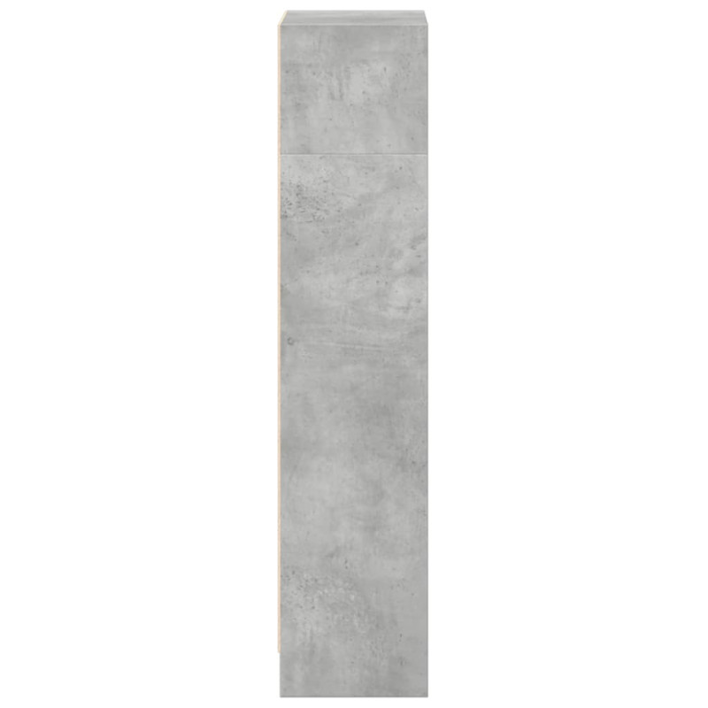 Regał, szarość betonu, 40x24x109 cm, materiał drewnopochodny