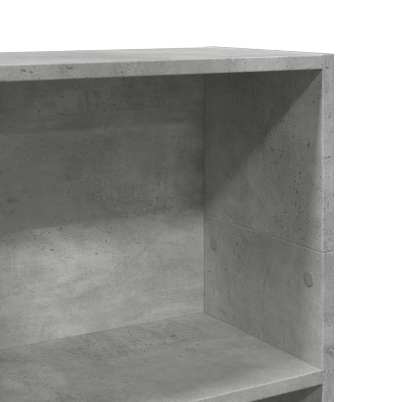 Regał, szarość betonu, 40x24x109 cm, materiał drewnopochodny