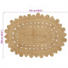 Dywany pokojowe naturalny 100 x 152 cm Juta