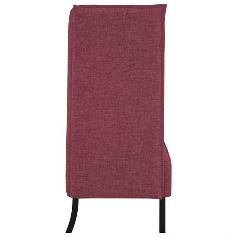 Sofa z wysokim oparciem 101cm czerwone wino tkanina