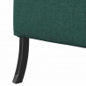 Sofa z wysokim oparciem 101cm Ciemnozielony tkanina