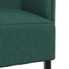 Sofa z wysokim oparciem 101cm Ciemnozielony tkanina