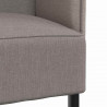 Sofa z wysokim oparciem 101cm Ciemnoszary tkanina