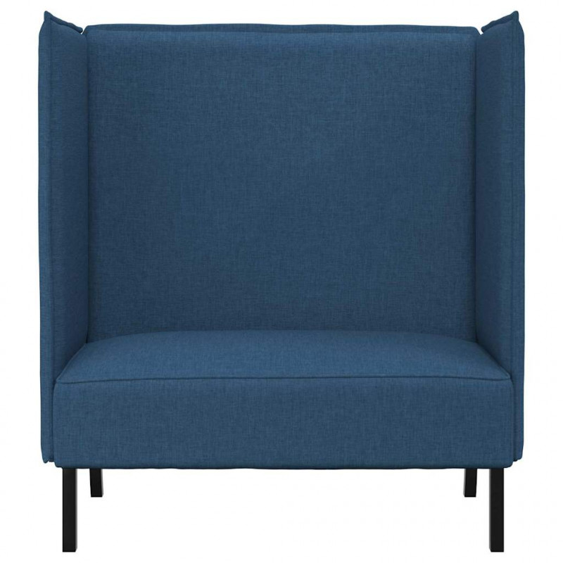 Sofa z wysokim oparciem 101cm Niebieski tkanina
