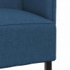 Sofa z wysokim oparciem 101cm Niebieski tkanina