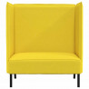 Sofa z wysokim oparciem 101cm Jasny zółty tkanina