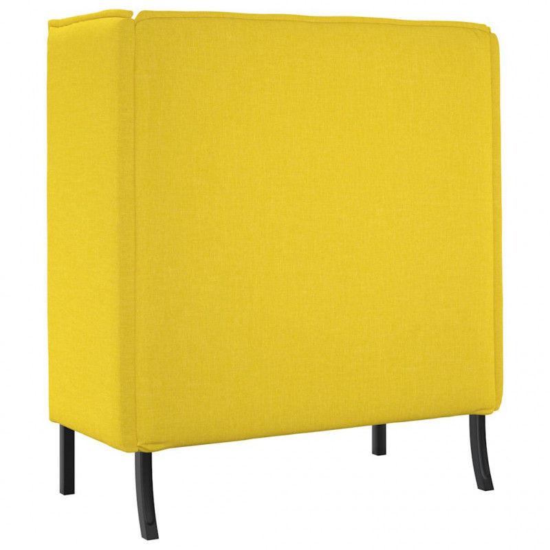 Sofa z wysokim oparciem 101cm Jasny zółty tkanina