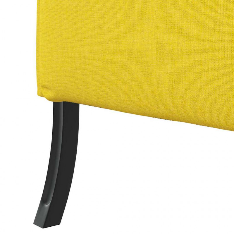 Sofa z wysokim oparciem 101cm Jasny zółty tkanina