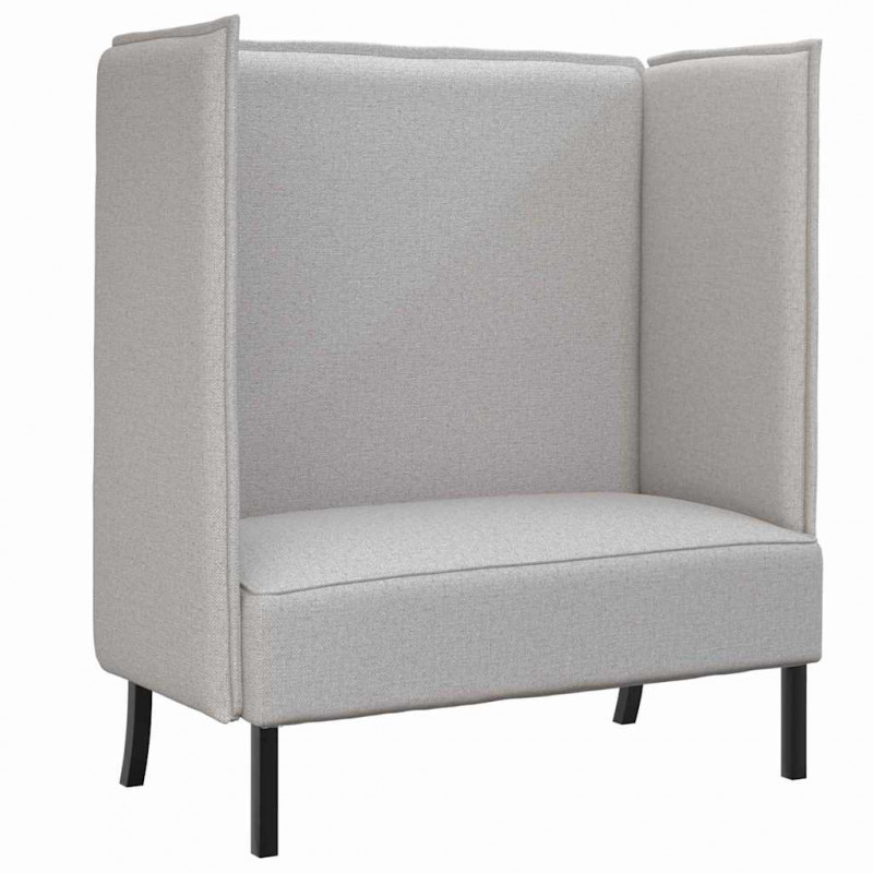 Sofa z wysokim oparciem Szary chmura 109 x 56 x 121 cm tkanina