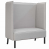 Sofa z wysokim oparciem Szary chmura 109 x 56 x 121 cm tkanina