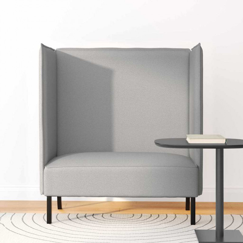 Sofa z wysokim oparciem Szary chmura 109 x 56 x 121 cm tkanina