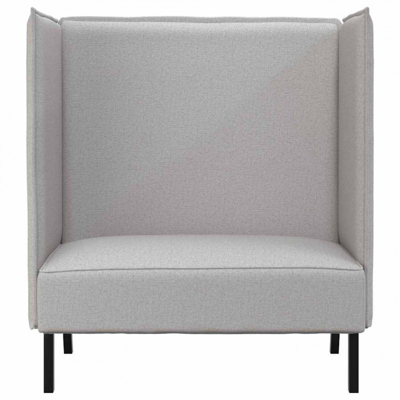 Sofa z wysokim oparciem Szary chmura 109 x 56 x 121 cm tkanina