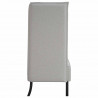 Sofa z wysokim oparciem Szary chmura 109 x 56 x 121 cm tkanina