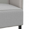 Sofa z wysokim oparciem Szary chmura 109 x 56 x 121 cm tkanina
