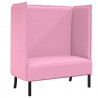 Sofa z wysokim oparciem 101cm Różowy tkanina