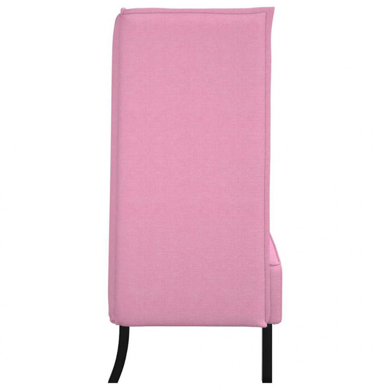 Sofa z wysokim oparciem 101cm Różowy tkanina
