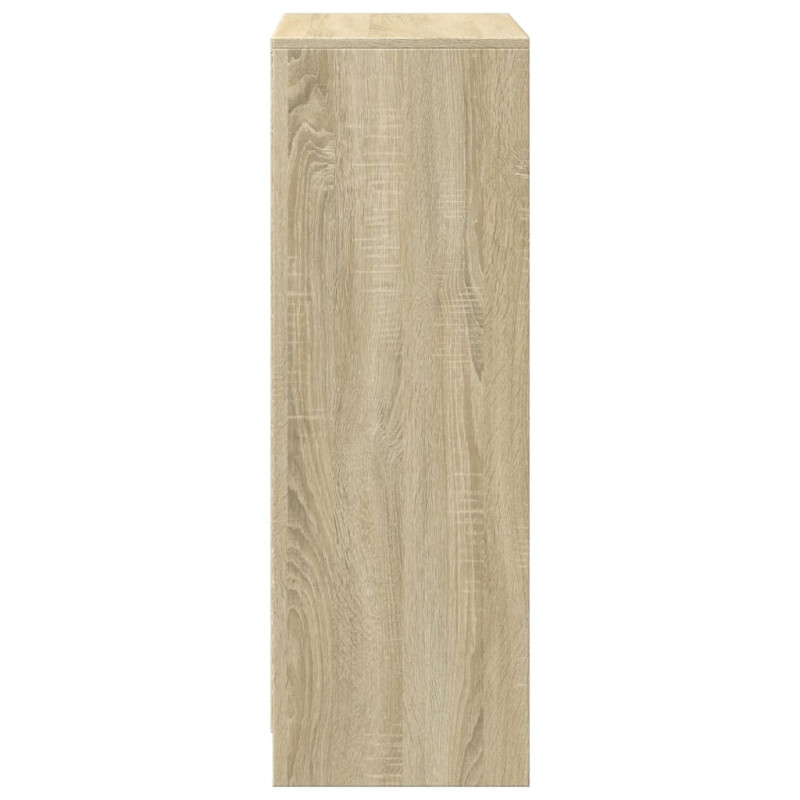 Szafka z LED, dąb sonoma, 72x34x100 cm, materiał drewnopochodny