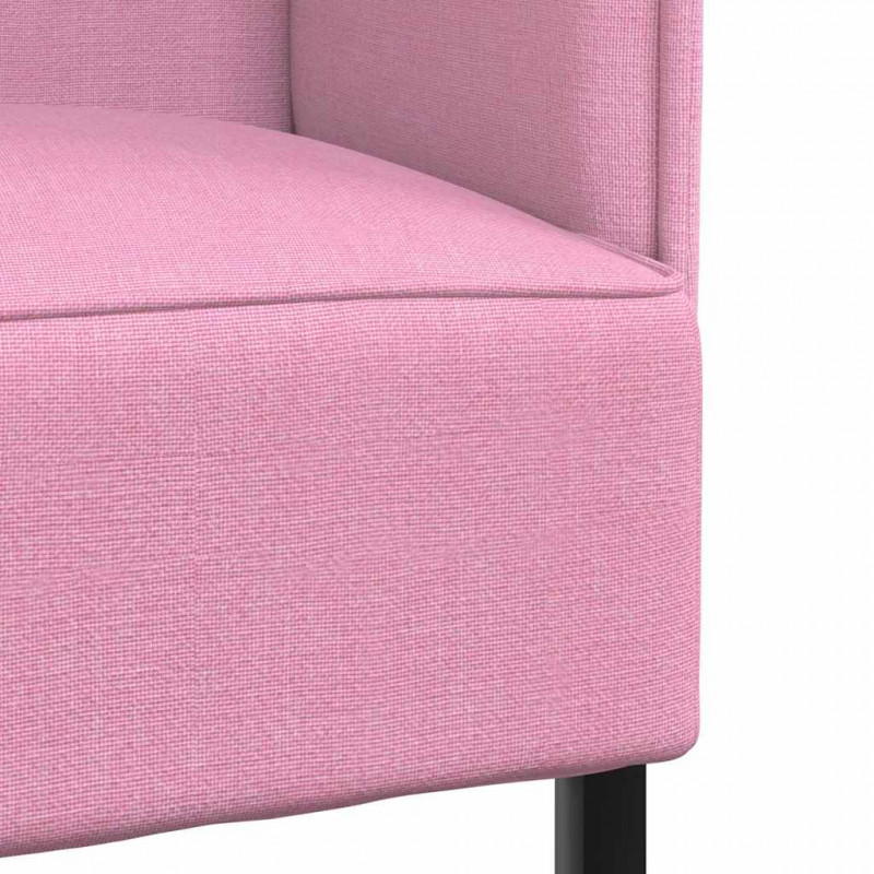 Sofa z wysokim oparciem 101cm Różowy tkanina