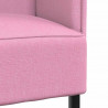 Sofa z wysokim oparciem 101cm Różowy tkanina