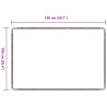 Chodnik dywanowy Antracyt 100 x 150 cm 100% polipropylen