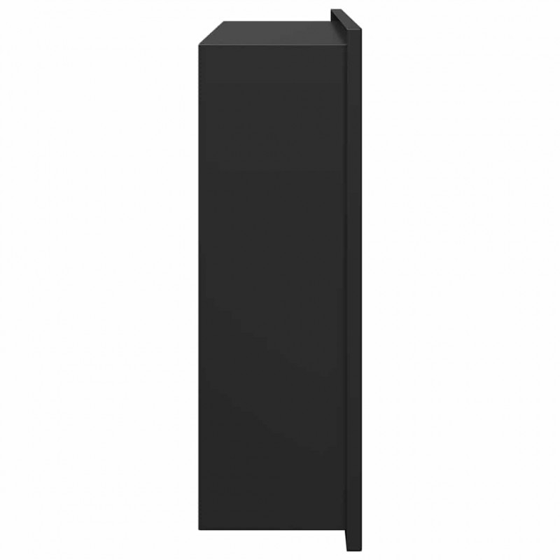 Nisza prysznicowa Czarny 45 x 30 x 9,5 cm Stal nierdzewna