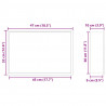 Nisza prysznicowa Czarny 45 x 30 x 9,5 cm Stal nierdzewna