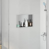 Nisza prysznicowa Srebrny 45 x 30 x 9,5 cm Stal nierdzewna