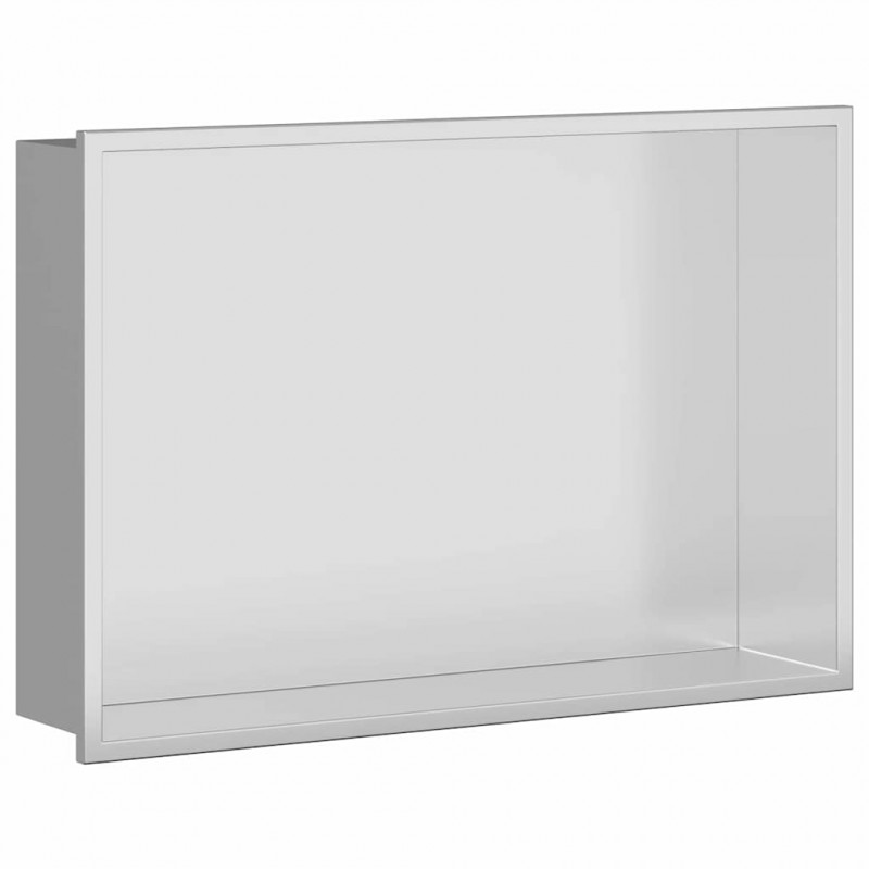 Nisza prysznicowa Srebrny 45 x 30 x 9,5 cm Stal nierdzewna